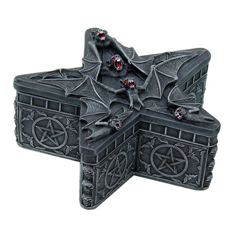 Bat Pentagram Box Small