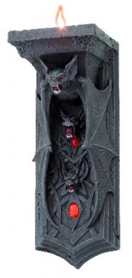 Dark Winged Flame - Bat Candleholder