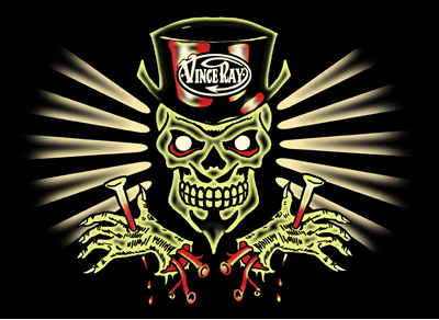Medium T-shirt Skull - Vince Ray