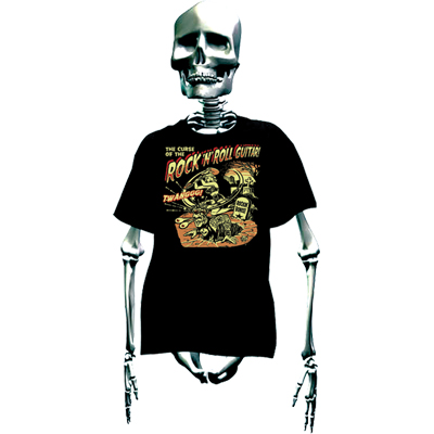Skinny Fit T-shirt Rock 'n' Roll Guitar - Vince Ray